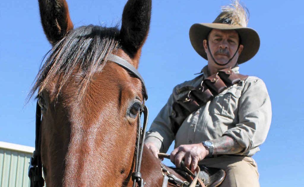 Ray Kuhn on his mount Waler Shining Heart. Ray Kuhn on his mount Waler Shining Heart.